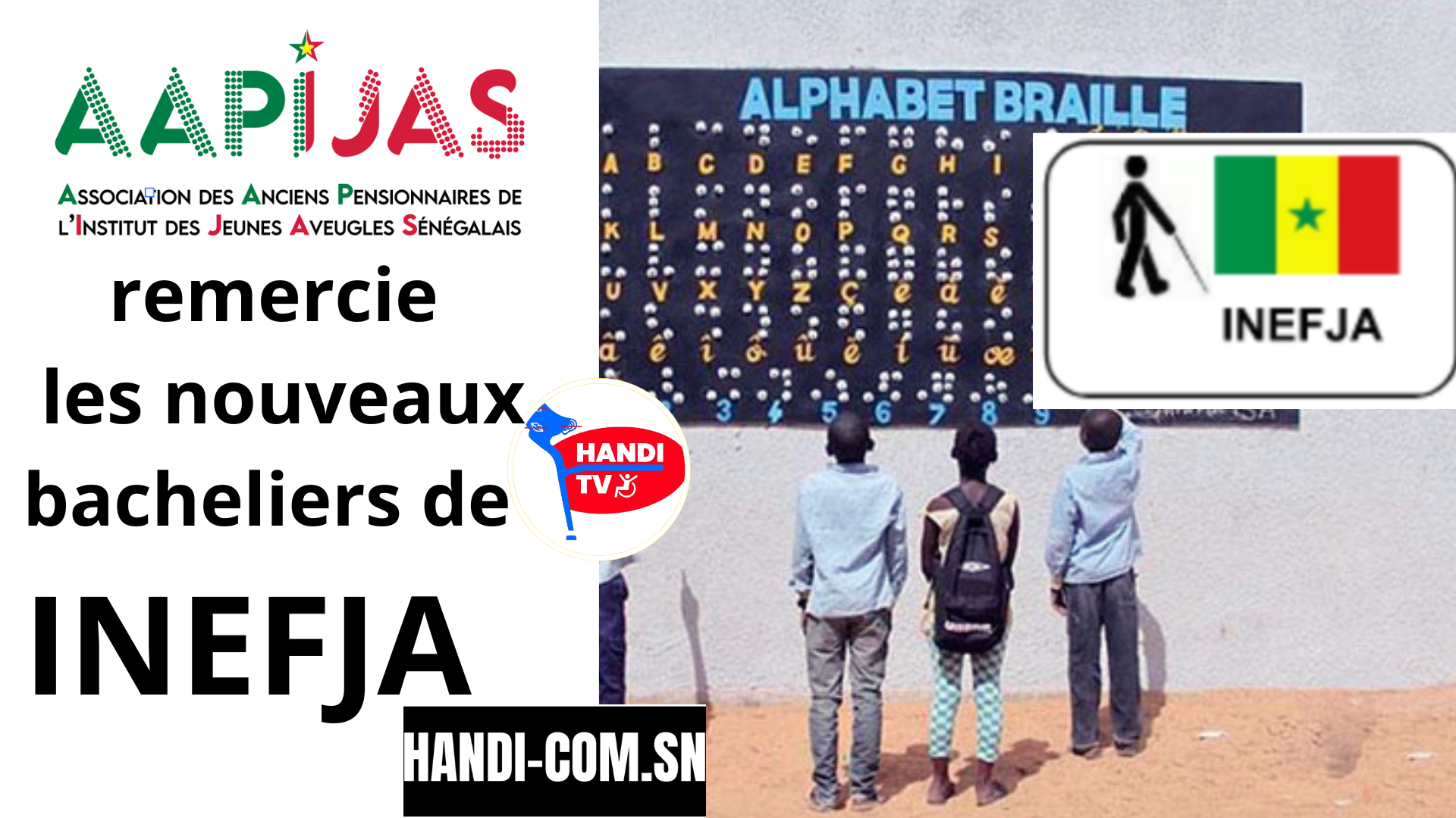 Message de Félicitations et d’Encouragement aux Élèves Déficients Visuels du Sénégal – Baccalauréat 2025