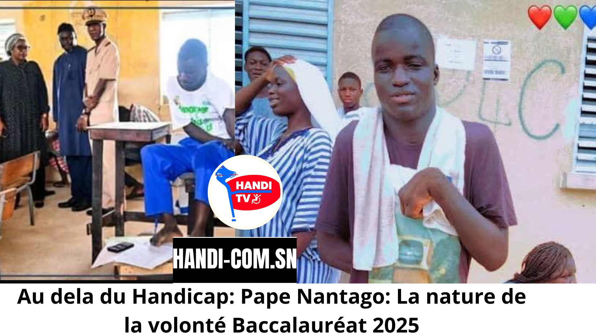Au dela du Handicap: Pape Nantago: La nature de la volonté Baccalauréat 2025